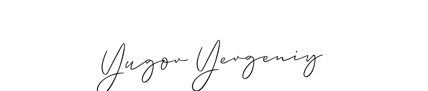 Make a beautiful signature design for name Yugov Yevgeniy. Use this online signature maker to create a handwritten signature for free. Yugov Yevgeniy signature style 2 images and pictures png