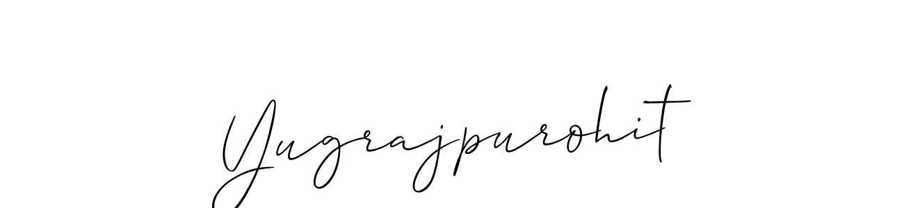 Also we have Yugrajpurohit name is the best signature style. Create professional handwritten signature collection using Allison_Script autograph style. Yugrajpurohit signature style 2 images and pictures png