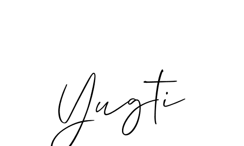 Also we have Yugti name is the best signature style. Create professional handwritten signature collection using Allison_Script autograph style. Yugti signature style 2 images and pictures png