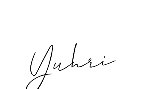 Once you've used our free online signature maker to create your best signature Allison_Script style, it's time to enjoy all of the benefits that Yuhri name signing documents. Yuhri signature style 2 images and pictures png