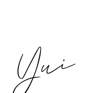 How to make Yui name signature. Use Allison_Script style for creating short signs online. This is the latest handwritten sign. Yui signature style 2 images and pictures png