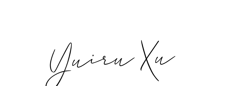 Once you've used our free online signature maker to create your best signature Allison_Script style, it's time to enjoy all of the benefits that Yuiru Xu name signing documents. Yuiru Xu signature style 2 images and pictures png