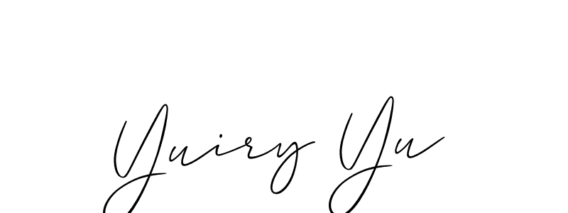 Yuiry Yu stylish signature style. Best Handwritten Sign (Allison_Script) for my name. Handwritten Signature Collection Ideas for my name Yuiry Yu. Yuiry Yu signature style 2 images and pictures png