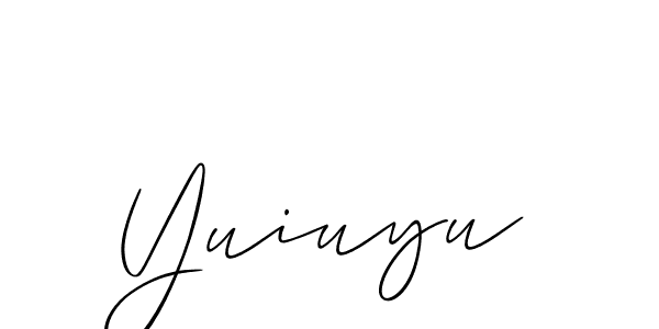 Similarly Allison_Script is the best handwritten signature design. Signature creator online .You can use it as an online autograph creator for name Yuiuyu. Yuiuyu signature style 2 images and pictures png