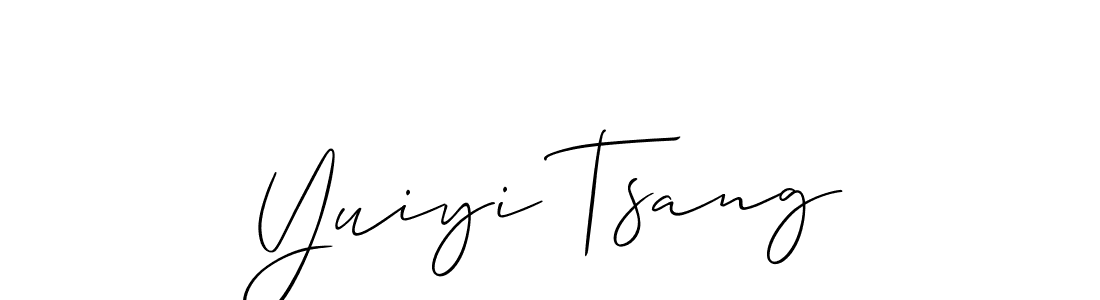 It looks lik you need a new signature style for name Yuiyi Tsang. Design unique handwritten (Allison_Script) signature with our free signature maker in just a few clicks. Yuiyi Tsang signature style 2 images and pictures png