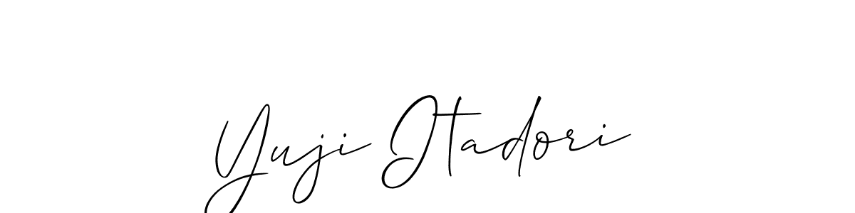 Also You can easily find your signature by using the search form. We will create Yuji Itadori name handwritten signature images for you free of cost using Allison_Script sign style. Yuji Itadori signature style 2 images and pictures png