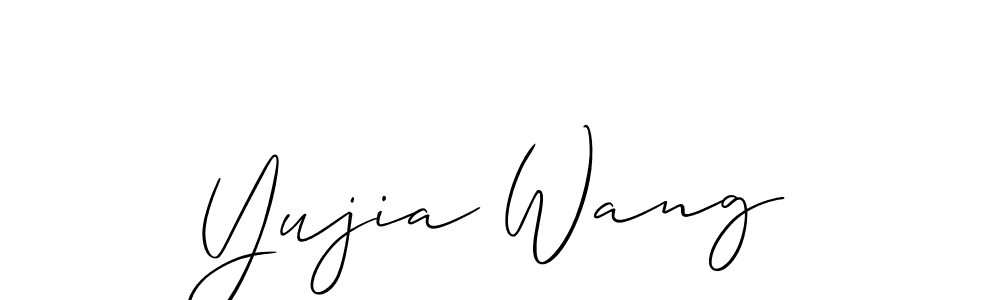 This is the best signature style for the Yujia Wang name. Also you like these signature font (Allison_Script). Mix name signature. Yujia Wang signature style 2 images and pictures png