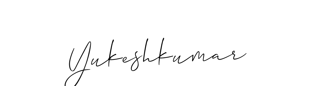 You should practise on your own different ways (Allison_Script) to write your name (Yukeshkumar) in signature. don't let someone else do it for you. Yukeshkumar signature style 2 images and pictures png