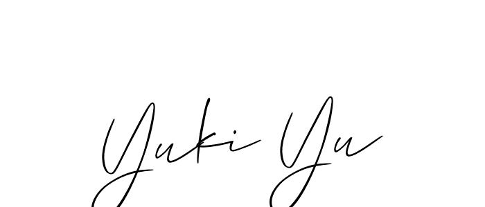 Similarly Allison_Script is the best handwritten signature design. Signature creator online .You can use it as an online autograph creator for name Yuki Yu. Yuki Yu signature style 2 images and pictures png