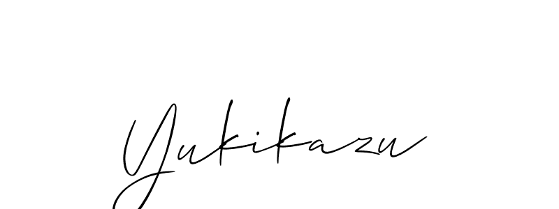 Best and Professional Signature Style for Yukikazu. Allison_Script Best Signature Style Collection. Yukikazu signature style 2 images and pictures png