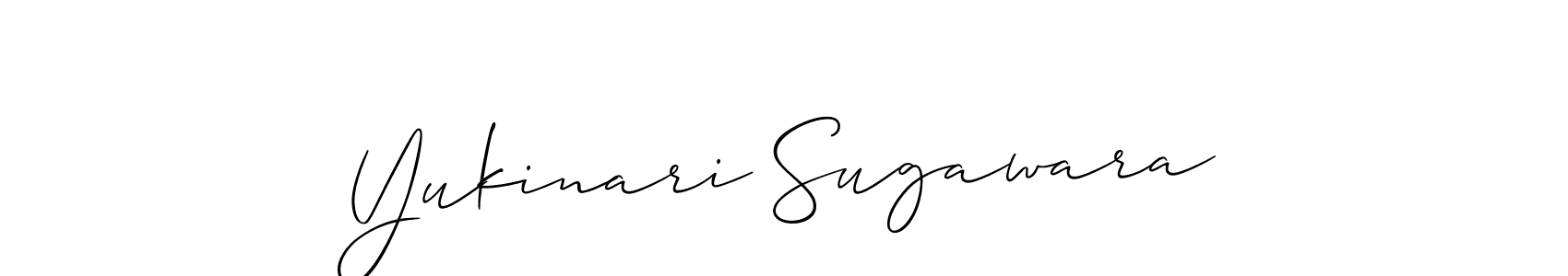 It looks lik you need a new signature style for name Yukinari Sugawara. Design unique handwritten (Allison_Script) signature with our free signature maker in just a few clicks. Yukinari Sugawara signature style 2 images and pictures png