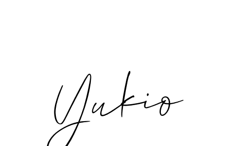 Also we have Yukio name is the best signature style. Create professional handwritten signature collection using Allison_Script autograph style. Yukio signature style 2 images and pictures png