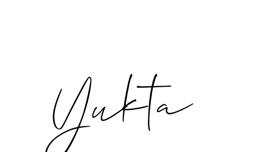 Make a beautiful signature design for name Yukta. Use this online signature maker to create a handwritten signature for free. Yukta signature style 2 images and pictures png