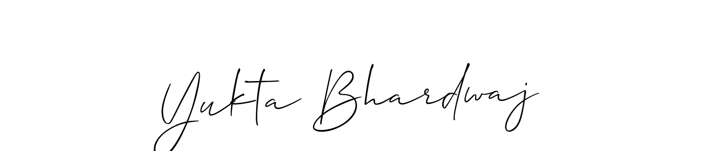 This is the best signature style for the Yukta Bhardwaj name. Also you like these signature font (Allison_Script). Mix name signature. Yukta Bhardwaj signature style 2 images and pictures png
