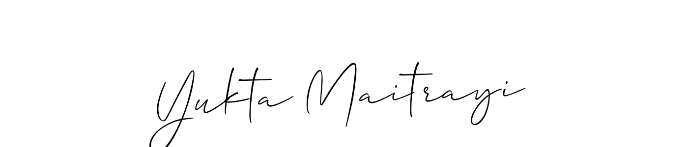 You can use this online signature creator to create a handwritten signature for the name Yukta Maitrayi. This is the best online autograph maker. Yukta Maitrayi signature style 2 images and pictures png