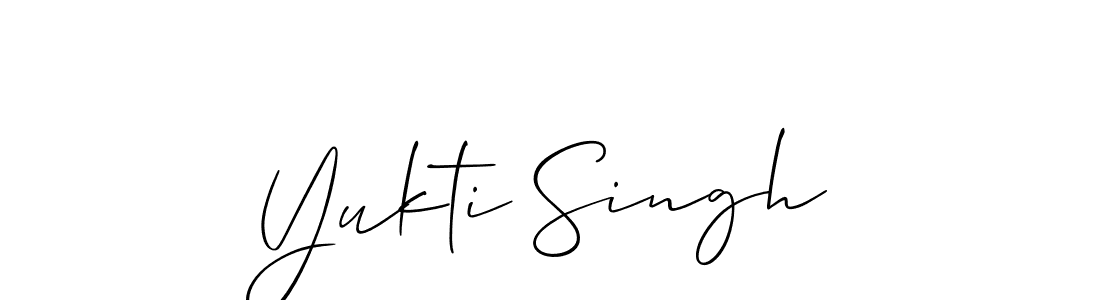 How to make Yukti Singh signature? Allison_Script is a professional autograph style. Create handwritten signature for Yukti Singh name. Yukti Singh signature style 2 images and pictures png