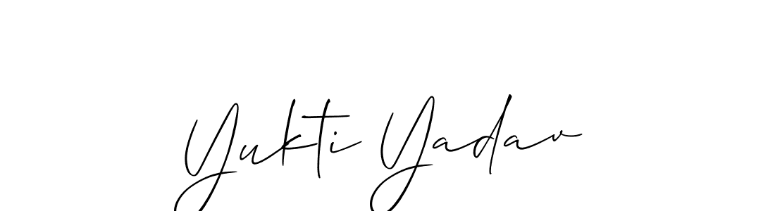 Make a beautiful signature design for name Yukti Yadav. Use this online signature maker to create a handwritten signature for free. Yukti Yadav signature style 2 images and pictures png