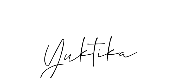 Make a beautiful signature design for name Yuktika. Use this online signature maker to create a handwritten signature for free. Yuktika signature style 2 images and pictures png