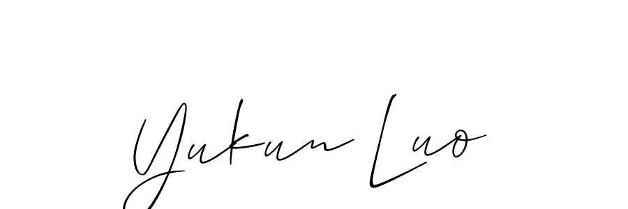 Check out images of Autograph of Yukun Luo name. Actor Yukun Luo Signature Style. Allison_Script is a professional sign style online. Yukun Luo signature style 2 images and pictures png