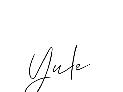 Make a beautiful signature design for name Yule. Use this online signature maker to create a handwritten signature for free. Yule signature style 2 images and pictures png