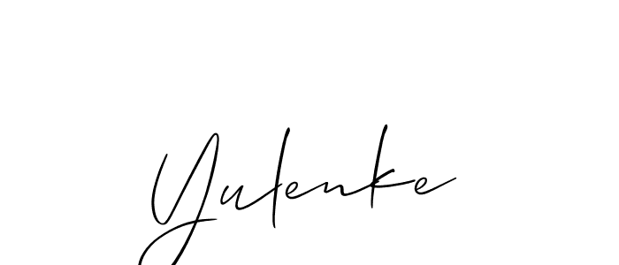 Also we have Yulenke name is the best signature style. Create professional handwritten signature collection using Allison_Script autograph style. Yulenke signature style 2 images and pictures png