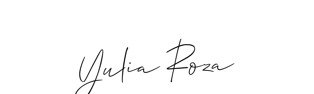 Once you've used our free online signature maker to create your best signature Allison_Script style, it's time to enjoy all of the benefits that Yulia Roza name signing documents. Yulia Roza signature style 2 images and pictures png
