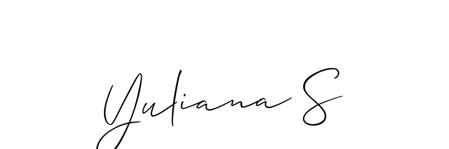 See photos of Yuliana S official signature by Spectra . Check more albums & portfolios. Read reviews & check more about Allison_Script font. Yuliana S signature style 2 images and pictures png