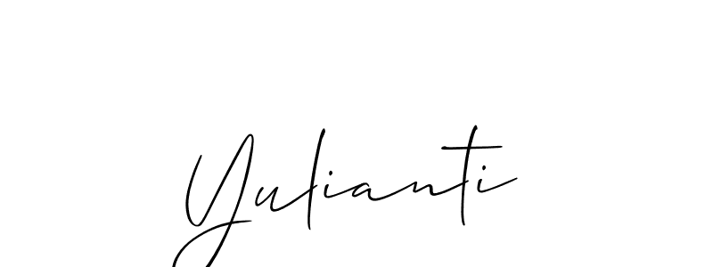 Once you've used our free online signature maker to create your best signature Allison_Script style, it's time to enjoy all of the benefits that Yulianti name signing documents. Yulianti signature style 2 images and pictures png