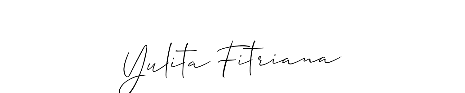 You can use this online signature creator to create a handwritten signature for the name Yulita Fitriana. This is the best online autograph maker. Yulita Fitriana signature style 2 images and pictures png