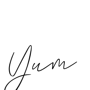 Yum stylish signature style. Best Handwritten Sign (Allison_Script) for my name. Handwritten Signature Collection Ideas for my name Yum. Yum signature style 2 images and pictures png