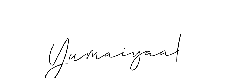 It looks lik you need a new signature style for name Yumaiyaal. Design unique handwritten (Allison_Script) signature with our free signature maker in just a few clicks. Yumaiyaal signature style 2 images and pictures png