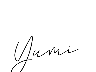 The best way (Allison_Script) to make a short signature is to pick only two or three words in your name. The name Yumi include a total of six letters. For converting this name. Yumi signature style 2 images and pictures png