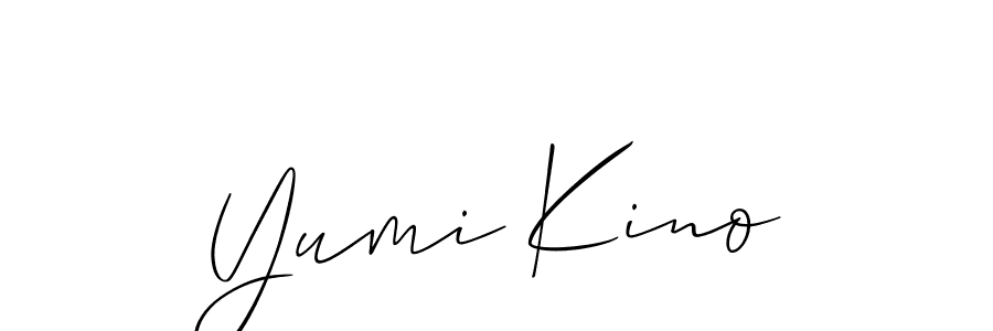 Design your own signature with our free online signature maker. With this signature software, you can create a handwritten (Allison_Script) signature for name Yumi Kino. Yumi Kino signature style 2 images and pictures png