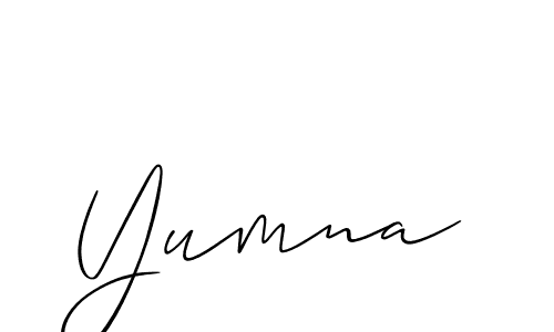 Allison_Script is a professional signature style that is perfect for those who want to add a touch of class to their signature. It is also a great choice for those who want to make their signature more unique. Get Yumna name to fancy signature for free. Yumna signature style 2 images and pictures png
