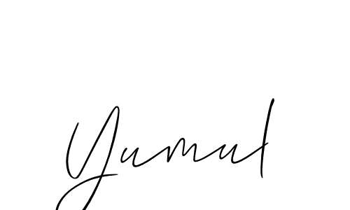 Allison_Script is a professional signature style that is perfect for those who want to add a touch of class to their signature. It is also a great choice for those who want to make their signature more unique. Get Yumul name to fancy signature for free. Yumul signature style 2 images and pictures png