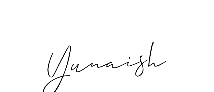 Make a beautiful signature design for name Yunaish. Use this online signature maker to create a handwritten signature for free. Yunaish signature style 2 images and pictures png