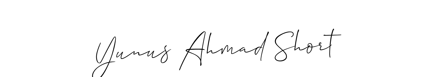 Also You can easily find your signature by using the search form. We will create Yunus Ahmad Short name handwritten signature images for you free of cost using Allison_Script sign style. Yunus Ahmad Short signature style 2 images and pictures png