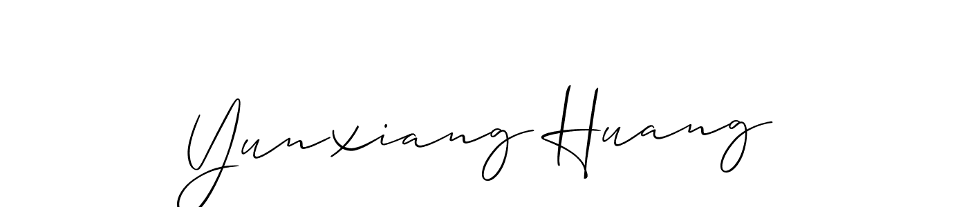 Yunxiang Huang stylish signature style. Best Handwritten Sign (Allison_Script) for my name. Handwritten Signature Collection Ideas for my name Yunxiang Huang. Yunxiang Huang signature style 2 images and pictures png