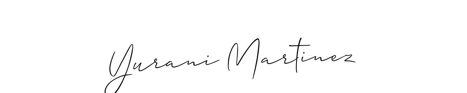 Allison_Script is a professional signature style that is perfect for those who want to add a touch of class to their signature. It is also a great choice for those who want to make their signature more unique. Get Yurani Martinez name to fancy signature for free. Yurani Martinez signature style 2 images and pictures png