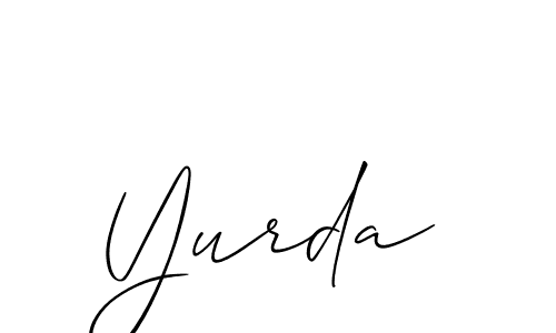 How to Draw Yurda signature style? Allison_Script is a latest design signature styles for name Yurda. Yurda signature style 2 images and pictures png