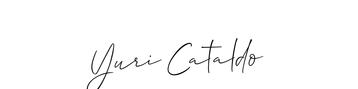 Also You can easily find your signature by using the search form. We will create Yuri Cataldo name handwritten signature images for you free of cost using Allison_Script sign style. Yuri Cataldo signature style 2 images and pictures png