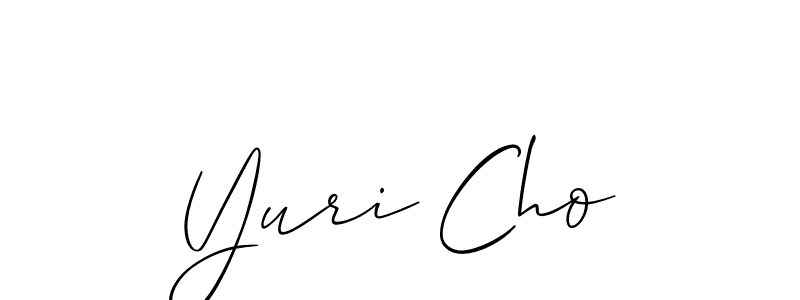 Best and Professional Signature Style for Yuri Cho. Allison_Script Best Signature Style Collection. Yuri Cho signature style 2 images and pictures png