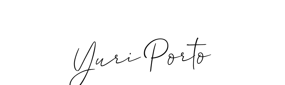 You should practise on your own different ways (Allison_Script) to write your name (Yuri Porto) in signature. don't let someone else do it for you. Yuri Porto signature style 2 images and pictures png