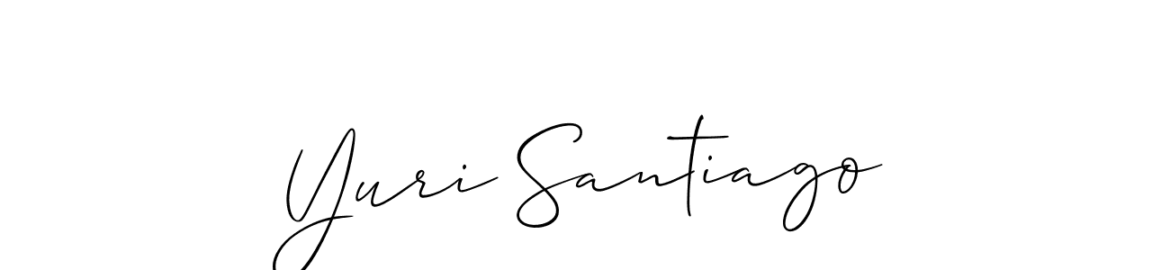 Once you've used our free online signature maker to create your best signature Allison_Script style, it's time to enjoy all of the benefits that Yuri Santiago name signing documents. Yuri Santiago signature style 2 images and pictures png
