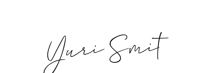 Yuri Smit stylish signature style. Best Handwritten Sign (Allison_Script) for my name. Handwritten Signature Collection Ideas for my name Yuri Smit. Yuri Smit signature style 2 images and pictures png