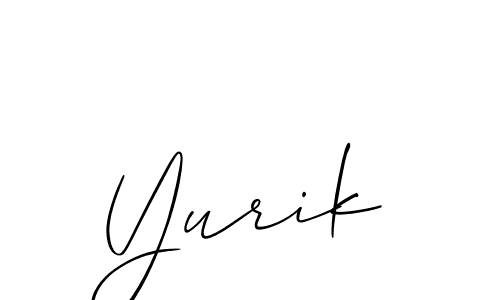 Allison_Script is a professional signature style that is perfect for those who want to add a touch of class to their signature. It is also a great choice for those who want to make their signature more unique. Get Yurik name to fancy signature for free. Yurik signature style 2 images and pictures png