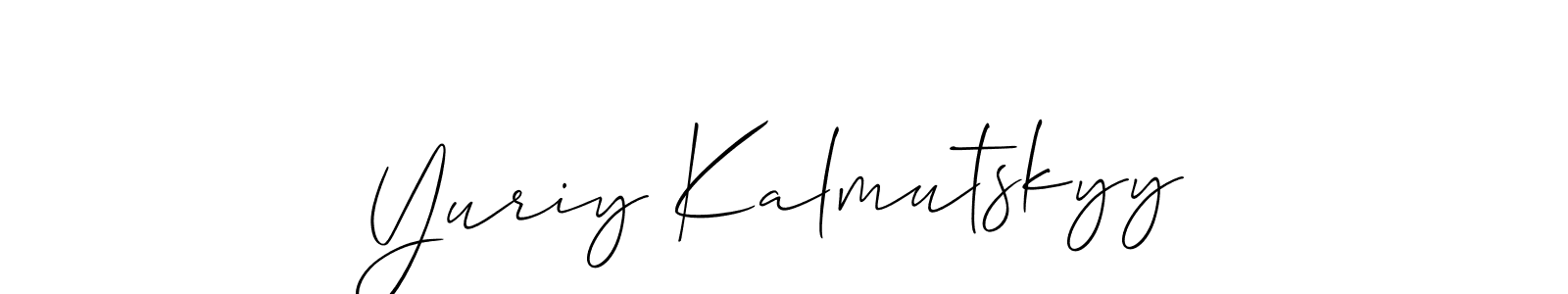 Best and Professional Signature Style for Yuriy Kalmutskyy. Allison_Script Best Signature Style Collection. Yuriy Kalmutskyy signature style 2 images and pictures png
