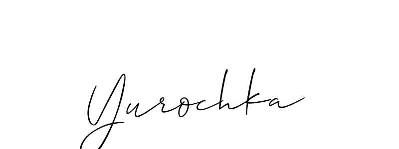 Create a beautiful signature design for name Yurochka. With this signature (Allison_Script) fonts, you can make a handwritten signature for free. Yurochka signature style 2 images and pictures png