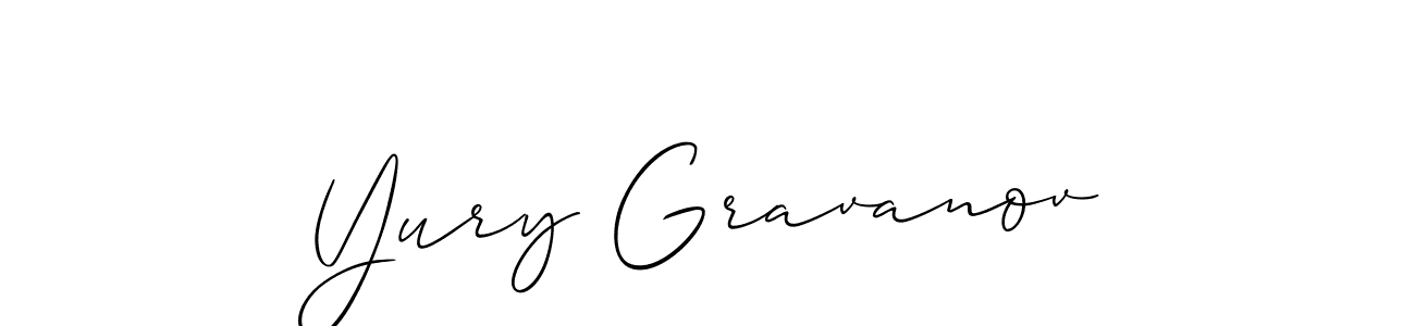 You should practise on your own different ways (Allison_Script) to write your name (Yury Gravanov) in signature. don't let someone else do it for you. Yury Gravanov signature style 2 images and pictures png