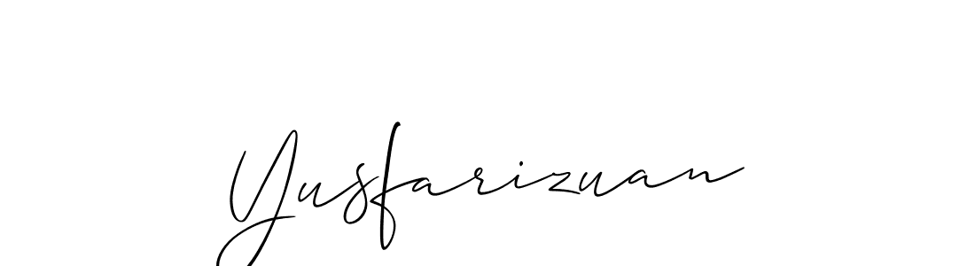 Also we have Yusfarizuan name is the best signature style. Create professional handwritten signature collection using Allison_Script autograph style. Yusfarizuan signature style 2 images and pictures png